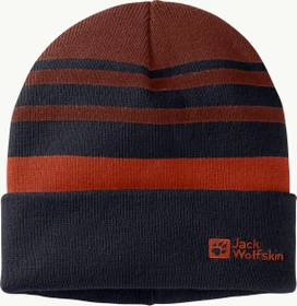 Jack Wolfskin Stripy Knit Beanie night blue (Junior)