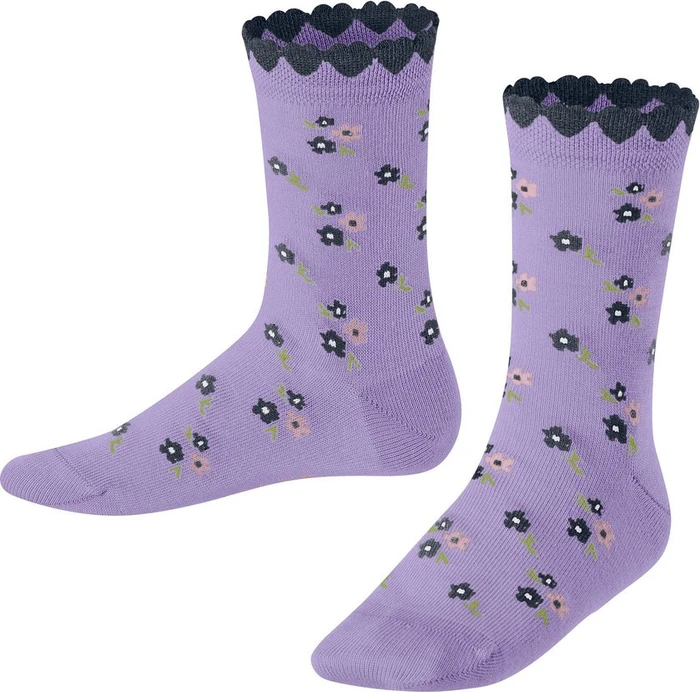 Falke Ditsy Flowers Socken light lilac (Junior)
