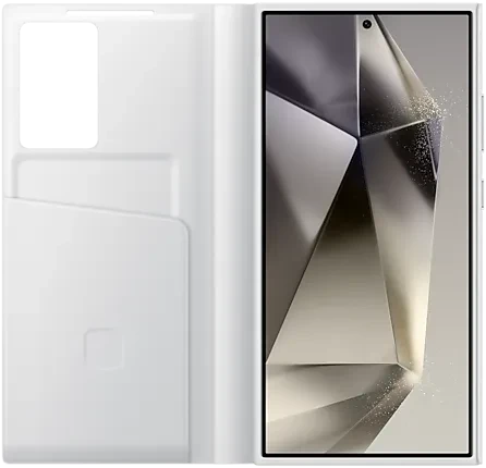 Samsung Smart View Wallet Case für Galaxy S24 Ultra weiß