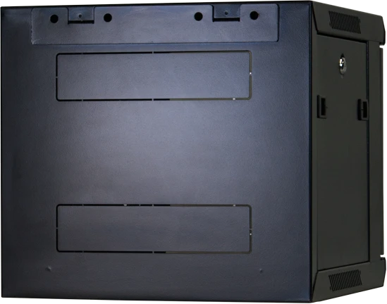 Rockstable 10" Wandschrank 6HE, Sicherheitsglastür, IP2X, schwarz, 450mm tief