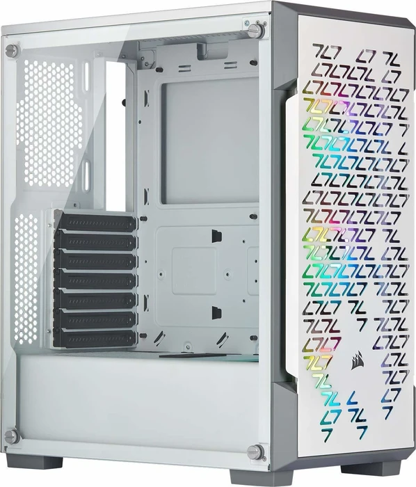 Corsair iCue 220T RGB Airflow, weiß, Glasfenster
