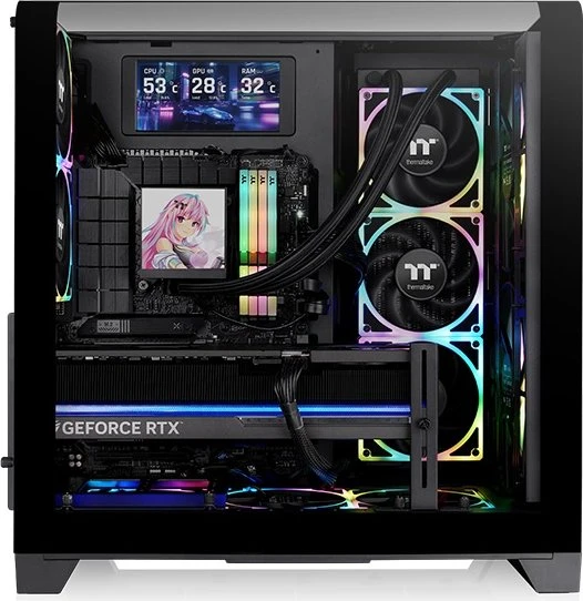 Thermaltake View 390 Air Black, schwarz, Glasfenster