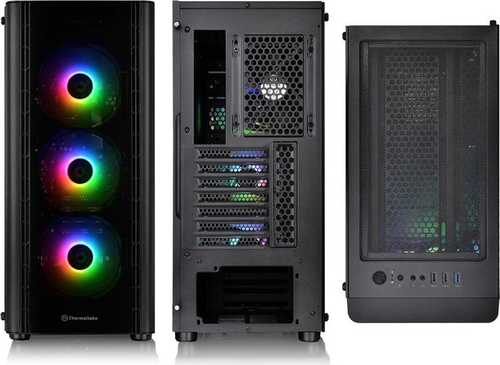 Thermaltake V250 TG ARGB, schwarz, Glasfenster