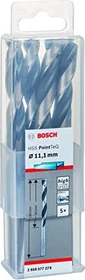 Bosch Professional HSS PointTeQ Spiralbohrer, 11.1x94x142mm, 5 Stück