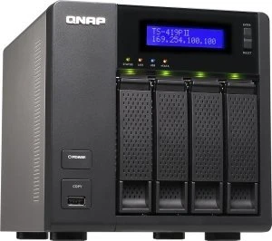 QNAP Turbo Station TS-419P II, 512MB RAM, 2x RJ-45 1000Base-T, 2x USB-A 3.0