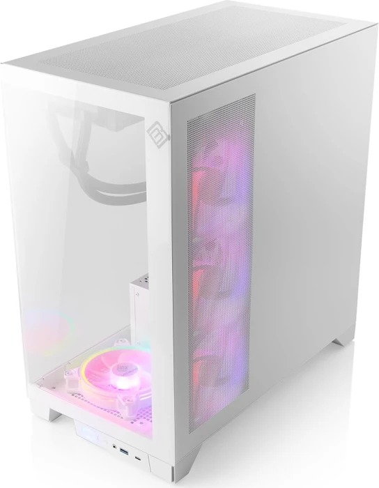 CSL-Computer Vitrum Pro, weiß, Glasfenster