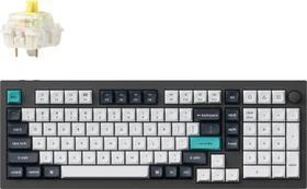 Keychron Q5 Max, Carbon Black, 96%, LEDs RGB, hot-swap, Gateron Jupiter BANANA, USB/Bluetooth, US (Q5M-M4-US)