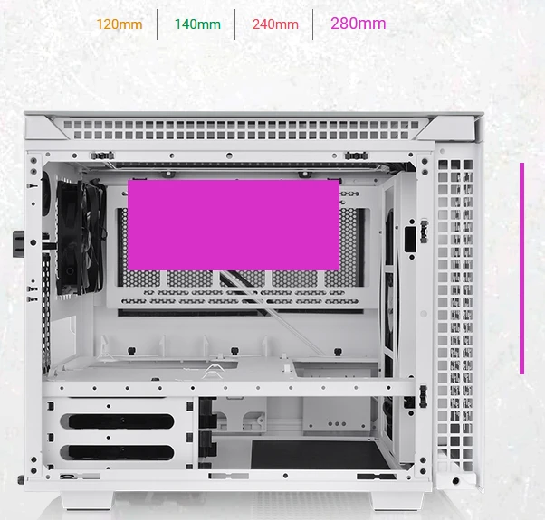 Thermaltake Divider 200 TG Air Snow Edition, weiß, Glasfenster