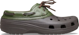 Crocs Classic Boat Shoe espresso/army green