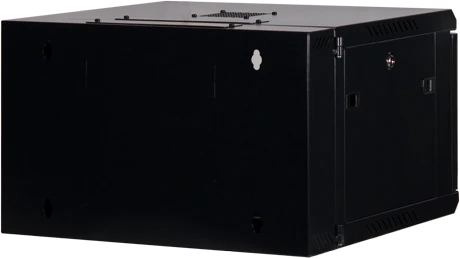 Rockstable 19" Wandschrank 6HE, Sicherheitsglastür, IP2X, schwarz, 600mm tief