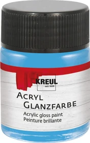 Kreul Acryl Glanzfarbe, himmelblau, 50ml