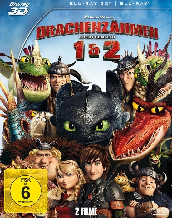 Drachenzähmen leicht gemacht Box (Filme 1-2) (3D) (Blu-ray)