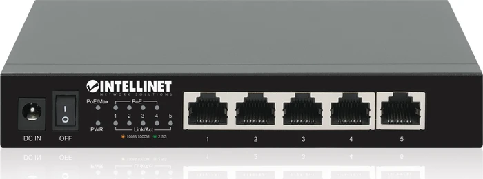 Intellinet Desktop 2.5G Switch, 5x RJ-45, 55W PoE+