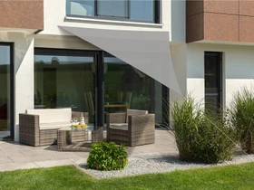 Schneider Teneriffa Sonnensegel dreieckig 360cm silbergrau