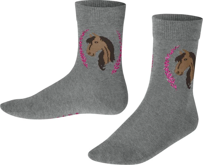 Falke Horse Socken light greymel. (Junior)