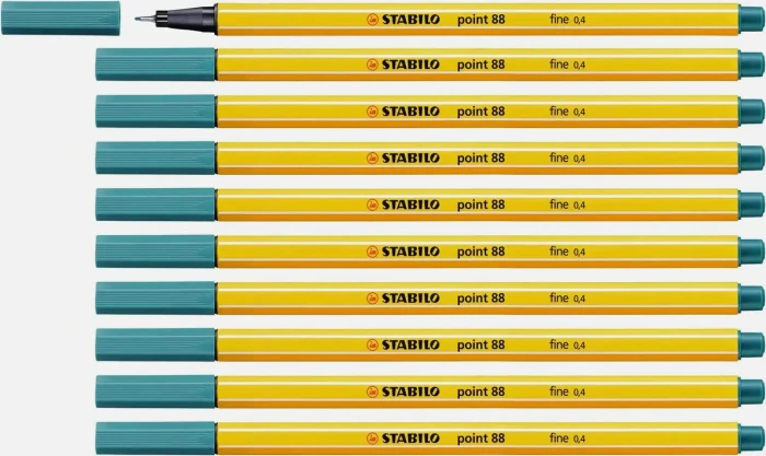 STABILO point 88 türkisblau, 10er-Pack
