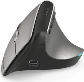 Hama EMW-700 Vertical Ergonomic Multi Device Mouse, grau/schwarz, USB/Bluetooth (00182691)
