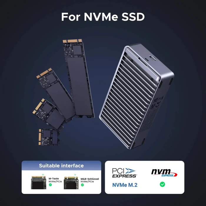 Ugreen M.2 NVMe SSD Enclosure 40Gbps, USB4
