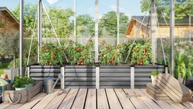Vitavia Linus In&Out 401 L Hochbeet 245x65cm granit