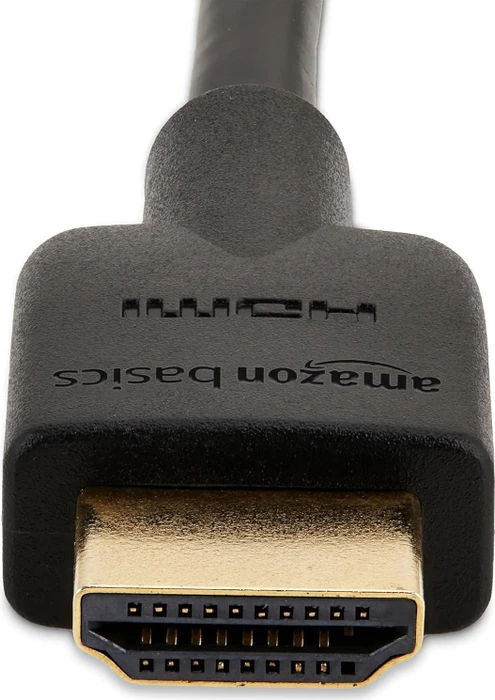 AmazonBasics High Speed mit Ethernet HDMI 2.0 Kabel 4K 60Hz schwarz, 1.80m