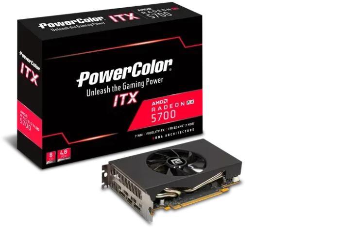 PowerColor Radeon RX 5700 ITX, 8GB GDDR6, HDMI, 3x DP