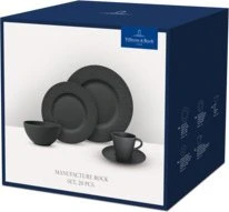 Villeroy & Boch Manufacture Rock Kombiservice, 20-tlg.