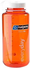 Nalgene Wide Mouth Trinkflasche 1l orange/weiß