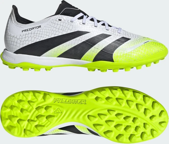 adidas Predator 24 League Low TF cloud white/core black/lucid lemon