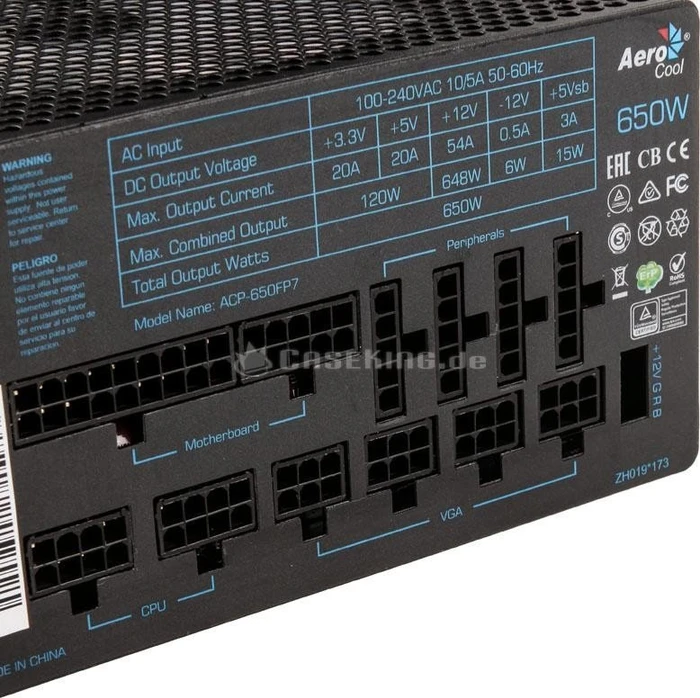 AeroCool Project 7 650W, ATX 2.4