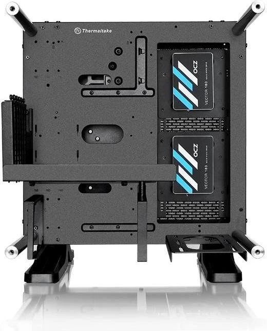 Thermaltake Core P1, schwarz, Glasfenster, Mini-ITX