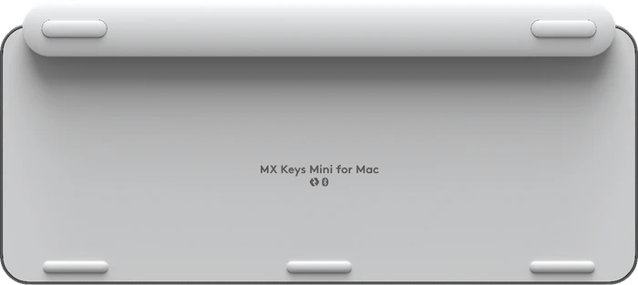 Logitech MX Keys Mini for Mac, LEDs weiß, Logi Bolt, Pale Gray, weiß/grau, USB/Bluetooth, DE