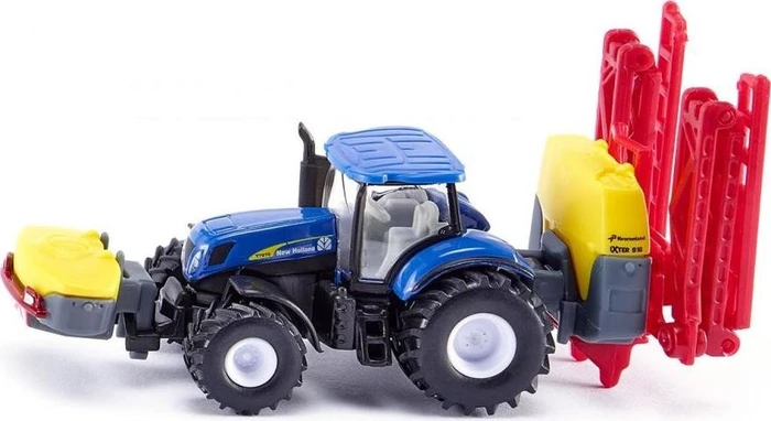 SIKU Farmer New Holland Kverneland mit Pflanzenschutzs