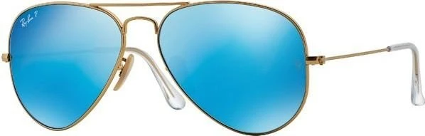 Ray-Ban RB3025 Aviator Flash Lenses 58mm gold/polarized blue flash