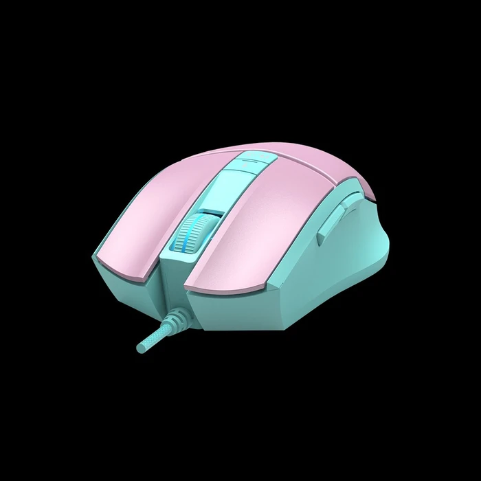 A4Tech Bloody L65 MAX RGB Gaming Mouse, Sky Pink, USB
