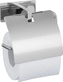 Wenko Turbo-Loc Genova Shine Toilettenpapierhalter silber glänzend