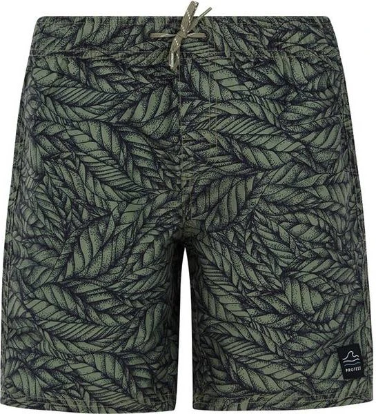 Protest Flames Badeshorts artichoke green (Junior)