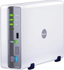 Synology DiskStation DS108j, 32MB RAM, 1x RJ-45 1000Base-T, 3x USB-A 2.0