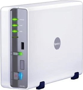 Synology DiskStation DS108j, 32MB RAM, 1x RJ-45 1000Base-T, 3x USB-A 2.0
