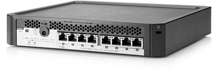 HP PS1810 8G Desktop Gigabit Smart Switch, 8x RJ-45, PoE PD