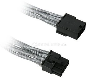 BitFenix Alchemy 8-Pin PCIe Verlängerung 45cm, sleeved silber (BFA-MSC-8PEG45SK-RP)