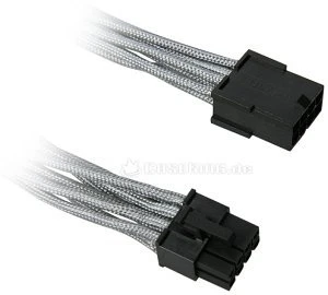 BitFenix Alchemy 8-Pin PCIe Verlängerung 45cm, sleeved silber