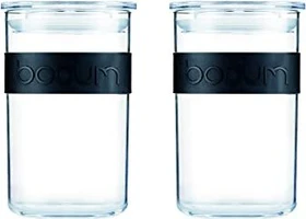Bodum Presso Aufbewahrungsbehälter 600ml schwarz, 2 Stück