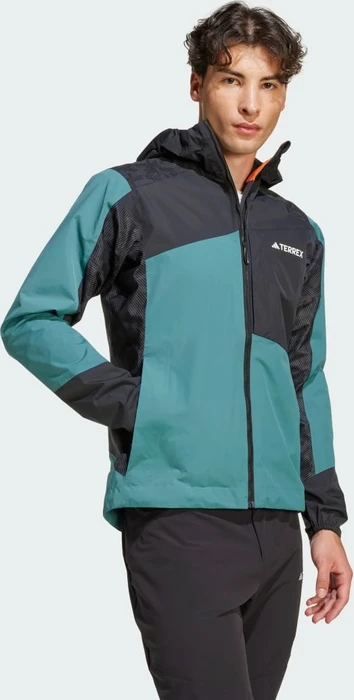 adidas Terrex Xperior Hybrid Rain.RDY Funktionsjacke preloved teal/black/carbon (Herren)