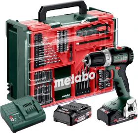 Metabo BS 18 L BL Akku-Bohrschrauber inkl. Koffer + 2 Akkus 2.0Ah + Zubehör