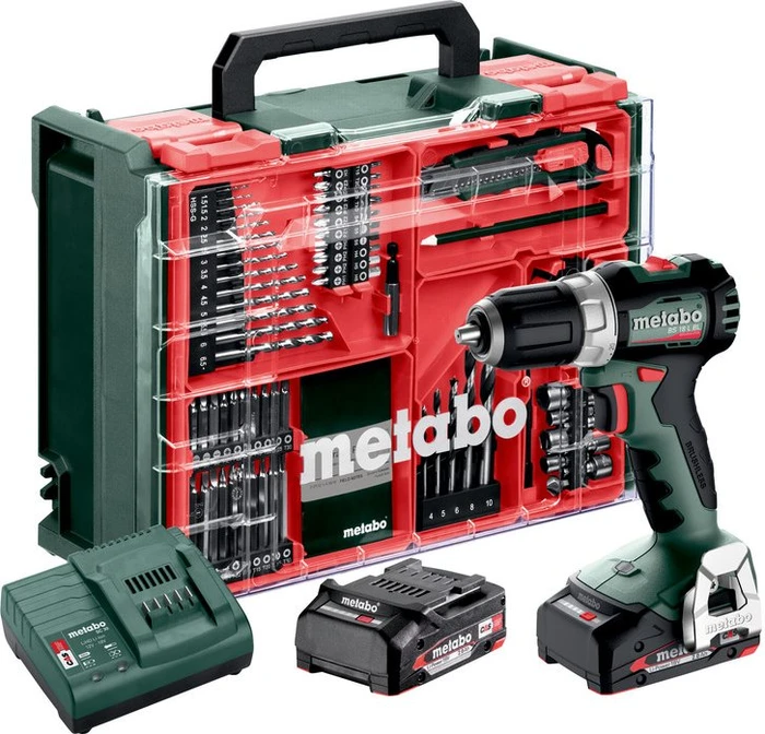 Metabo BS 18 L BL Akku-Bohrschrauber inkl. Koffer + 2 Akkus 2.0Ah + Zubehör