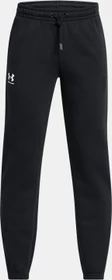 Under Armour Icon Fleece Trainingshose lang schwarz/weiß (Junior)