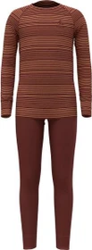 Odlo Active Warm Base Layer Set spiced apple/live wire (Junior)