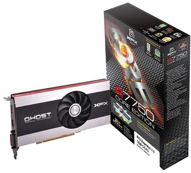 XFX Radeon HD 7750 Core Edition Single-Slot, 1GB GDDR5, DVI, HDMI, DP