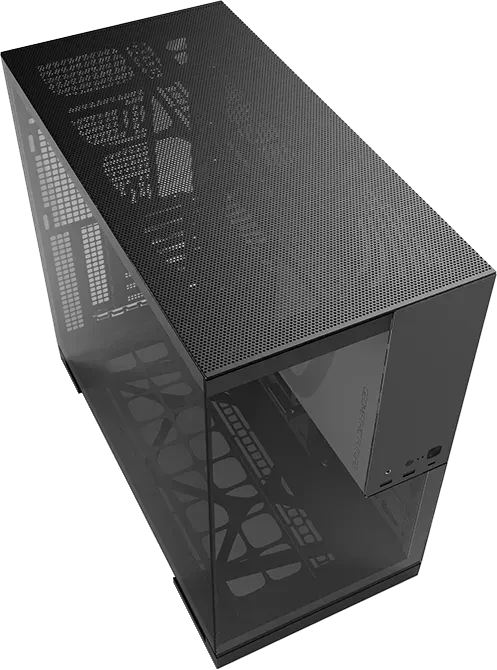 Geometric Future Model 5 Black/Gray, inkl. Lüfter, Glasfenster
