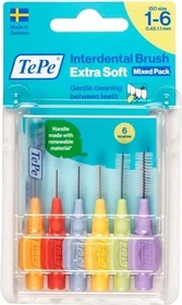 TePe x-soft Interdentalbürste gemischt, 6 Stück